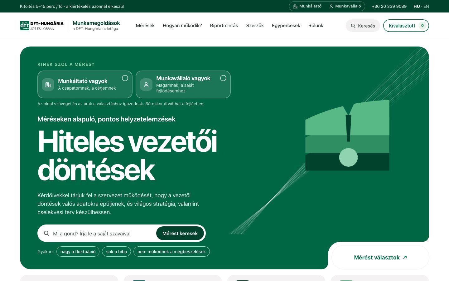 Új oldal, első látogatás: a választó, még semmi nincs kijelölve